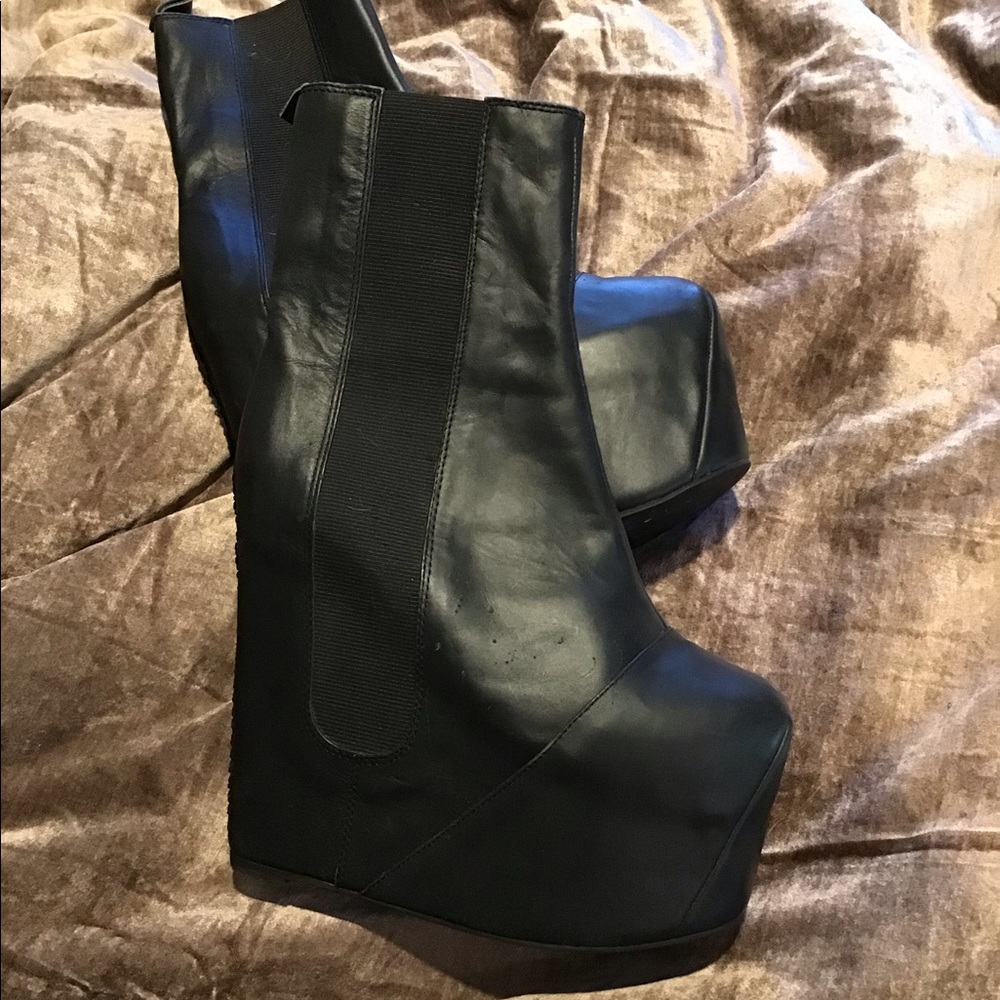 Jeffrey Campbell wedge booties